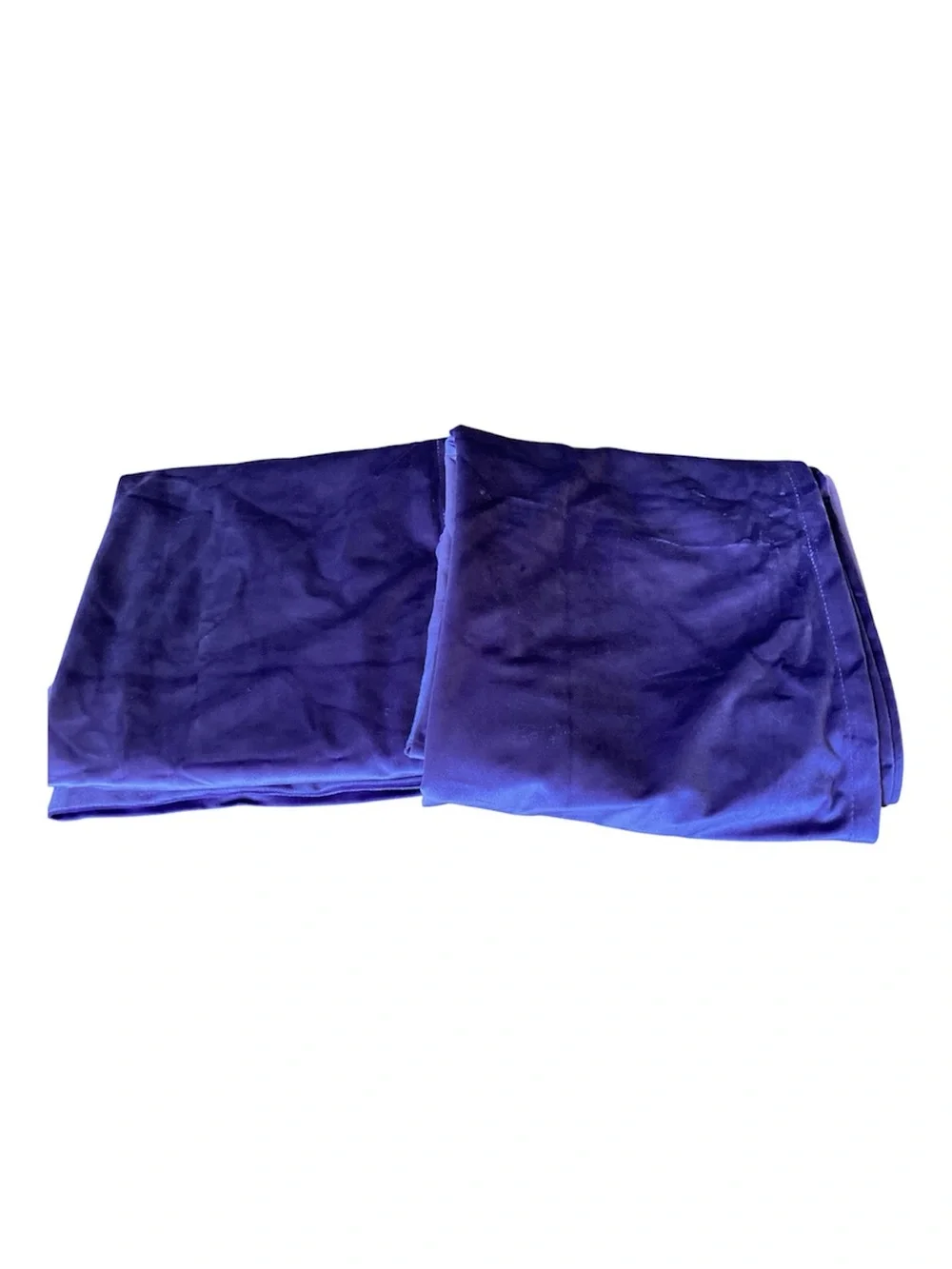 RoslynWood Elegant Purple Velvet Rod Pocket Curtains - Home Accents, 52 W x 108H